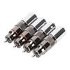 RCA Male Plug Chrome Plated Welding DIY RCA Sound Connector for 11.5mm Diameter Signal Coaxial Cable