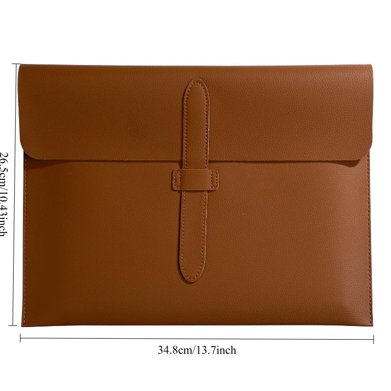 1/3pcs Pu Leather Folder A4 File Bag Multi-function Storage Bag Data Storage Bag Briefcase Exam Data Bag