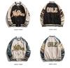 Baseball Jacket Women's Coat Men's Couple Bomber Unisex Boyfriend Style Varsity Hiphop Street