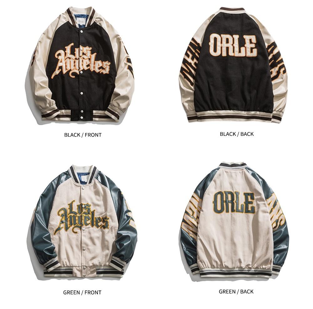 Baseball Jacket Women's Coat Men's Couple Bomber Unisex Boyfriend Style Varsity Hiphop Street