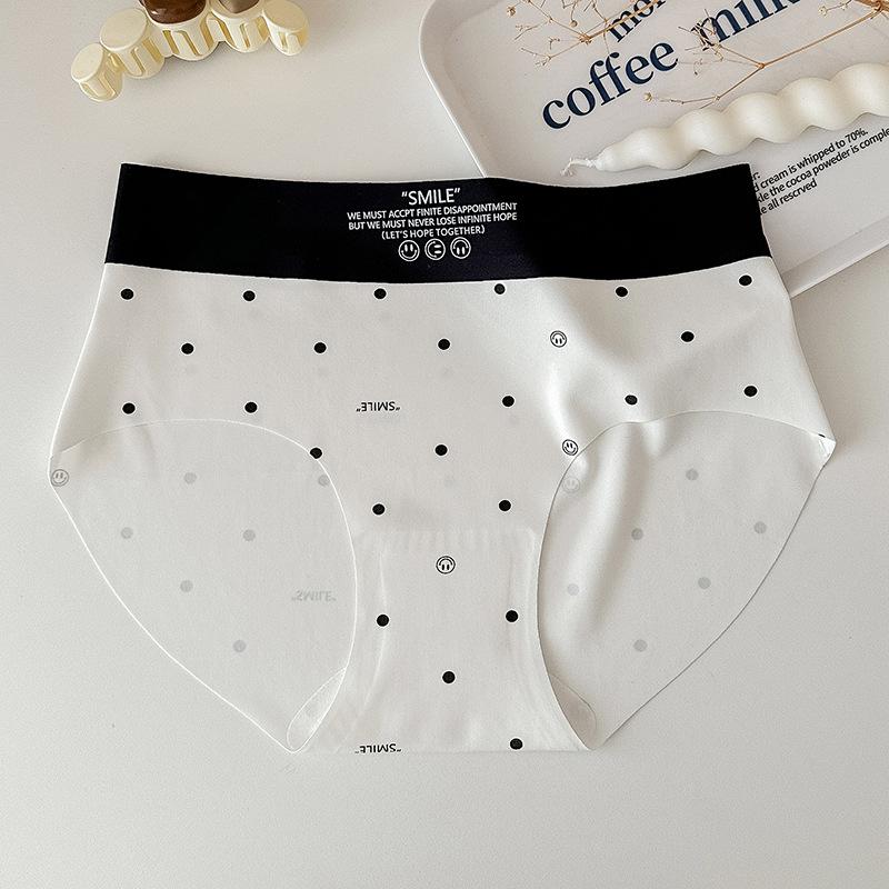 Lenjerie Smiley Femei Chiloți confortabili, respirabili, fără sudură, Slip cu talie mijlocie