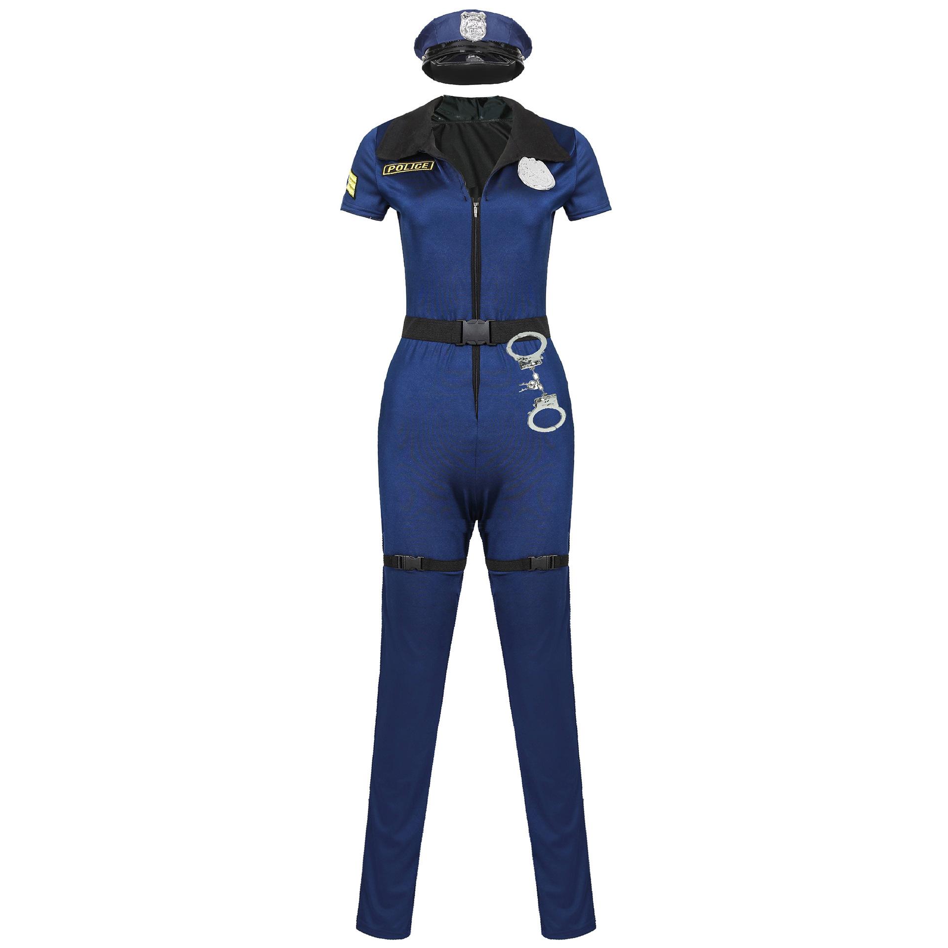 

S-XXL Большой размер Сиамский Косплей Полицейский Костюм Хэллоуин Костюм Сексуальная Униформа Вечеринка COS Женская Полицейская Униформа S