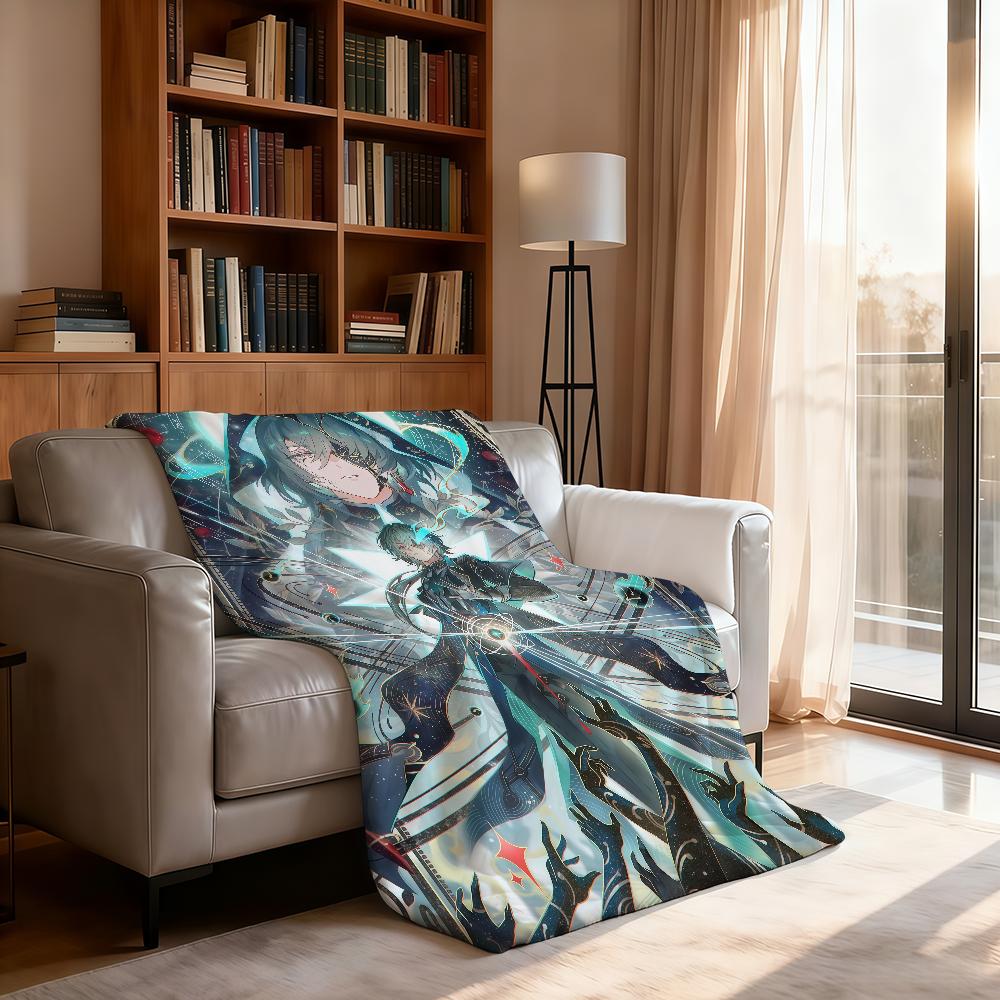 Hot Game Honkai Star A AnaXa Blanket For Soft Throw Blanket for Picnic Bed Sofa Home Bedroom Cozy Warm Comfortable