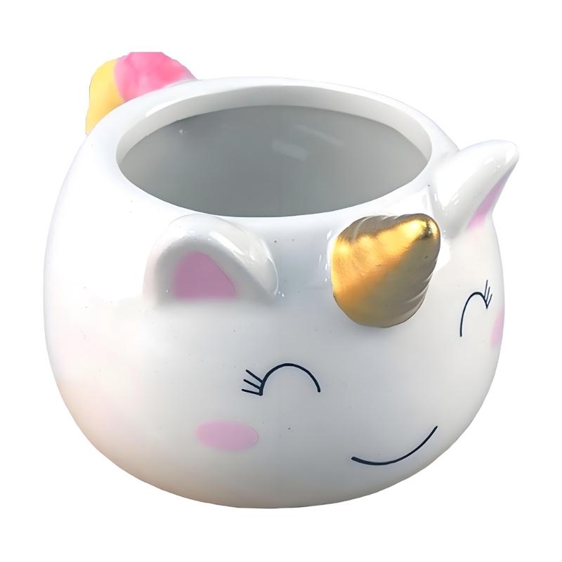 

Керамическая кружка для кофе в форме единорога, большая емкость, питьевая чашка с ручкой, для офиса или домашнего декора