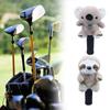 Fairway Wood Golf Club Headcover Plush Animal Cute Gift Golf Club Head Cover