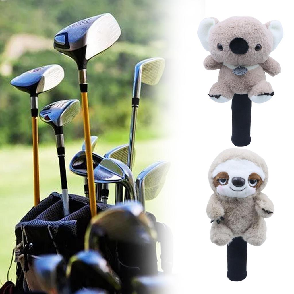 Fairway Wood Golf Club Headcover Plush Animal Cute Gift Golf Club Head Cover