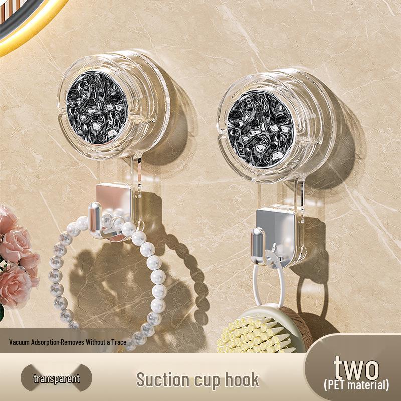 Strong Vacuum Suction Cup Hook - No-Drill, Heavy-Duty Adhesive for Kitchen, Bathroom, or Door.