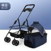 Foldable Pet Stroller Lightweight Cat Dog Carrier Travel Cart Breathable Dog Basket Portable Puppy Pushchair for Outdoor Walking