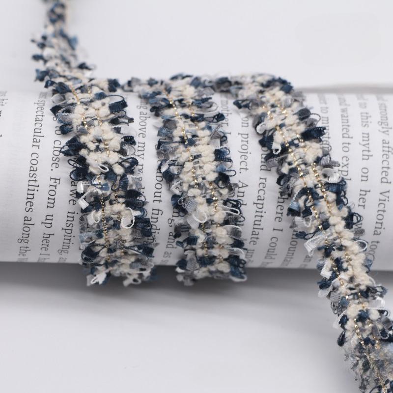 90Yards 1.5cm Vintage Embroidered Lace Ribbon Fabric Sewing Lace Trim Handmade Costume Dress Sewing Trimmings Wedding Decoration