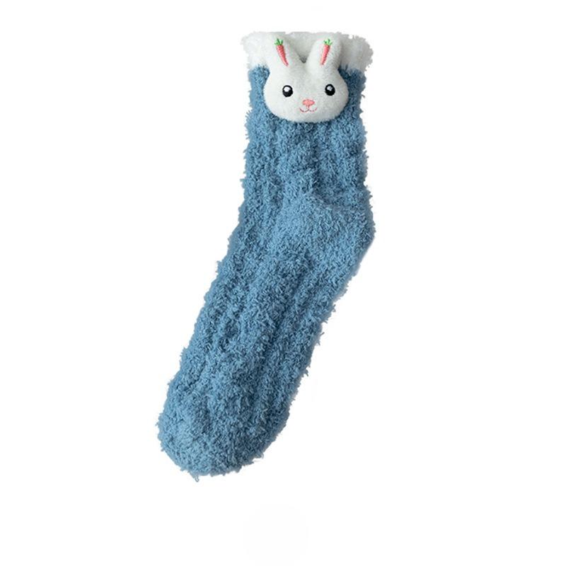 Female Autumn and Winter Thickened Sleep Lovely Month In The Tube Socks
