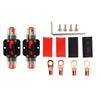 12 24V Inline Circuit Breaker, Lugs with Manual Reset Fuse Holder, Heat Shrink