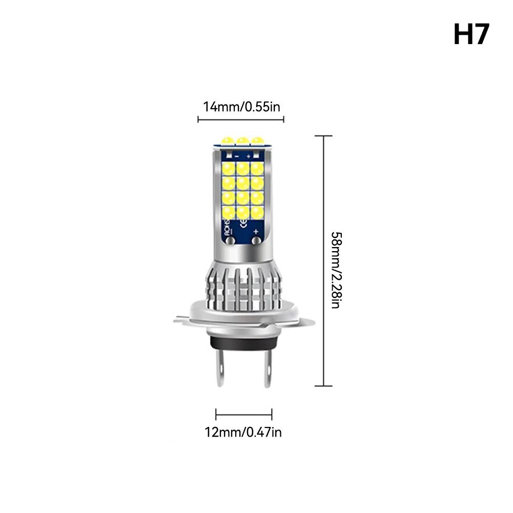 H8 H11 9005 9006 H4 H7 Car LED Headlight Bulb Signal Lights 6000K 1200LM Auto Lamp Fog Light Bulbs DC 12V Driving Lamp Bulbs