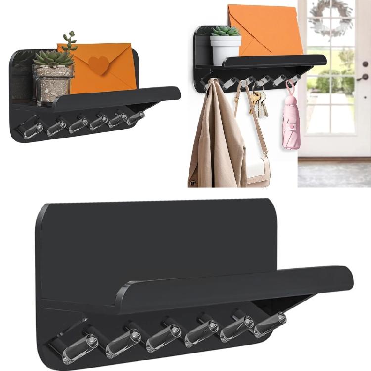 Hygroscopic Resistant Modern Key Display Shelf Wall Mounted Storage Solution For Compact Living Spaces