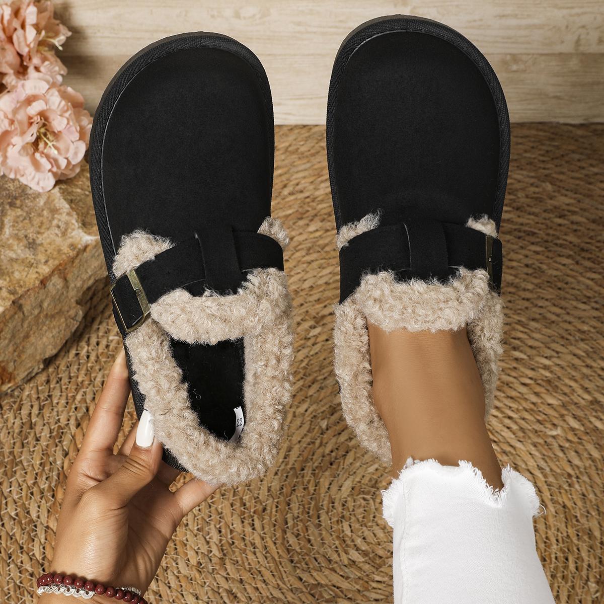 

Women Boots Platform Cotton Shoes Women Autumn Winter Thick Sole Plush Snow Boots Outdoor Comfy Warm Ankle Boots Woman 36