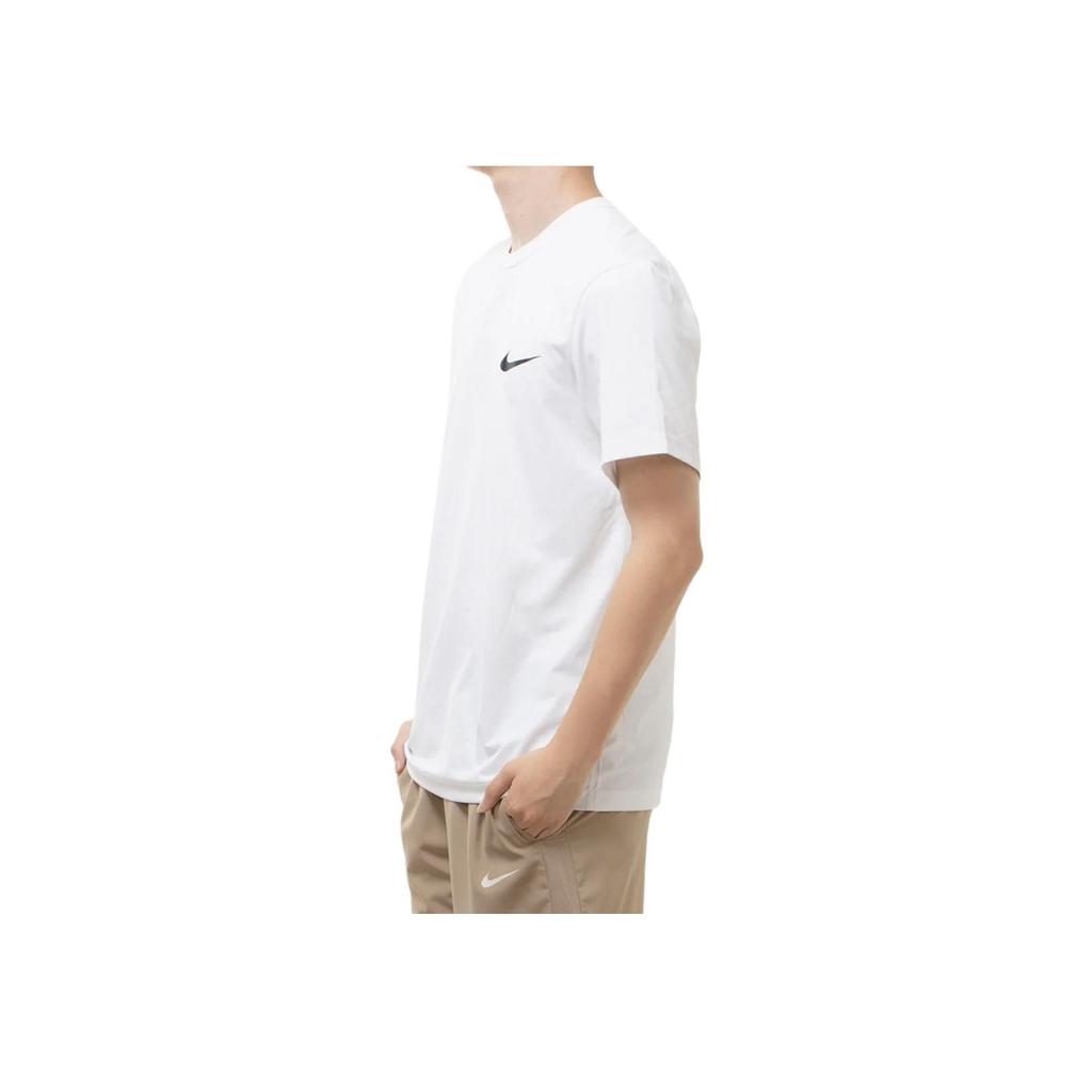 Nike Logo Print Vintage Fit Crew Neck T-Shirt With Regular Sleeves Men Tops White FN7290-100