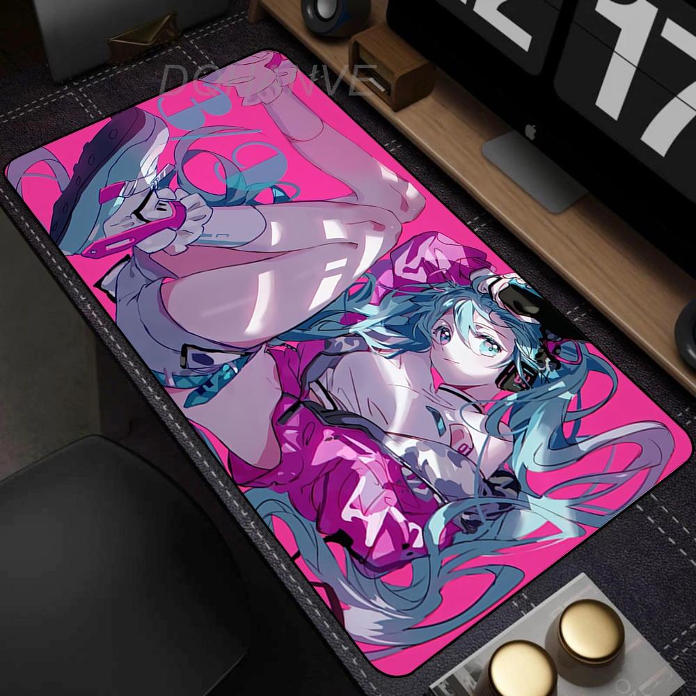 XXL Mouse Pad H-hatsune Miku Mousepads Multi Size Keyboard Pads Desk Mats Extended Mausepad Office Gaming Accessories Mousepad