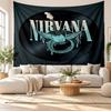 Nirvana Wall Tapestry, Soft Fabric Wall Hanging, Decorative Backdrop For Bedroom Home Wall Art