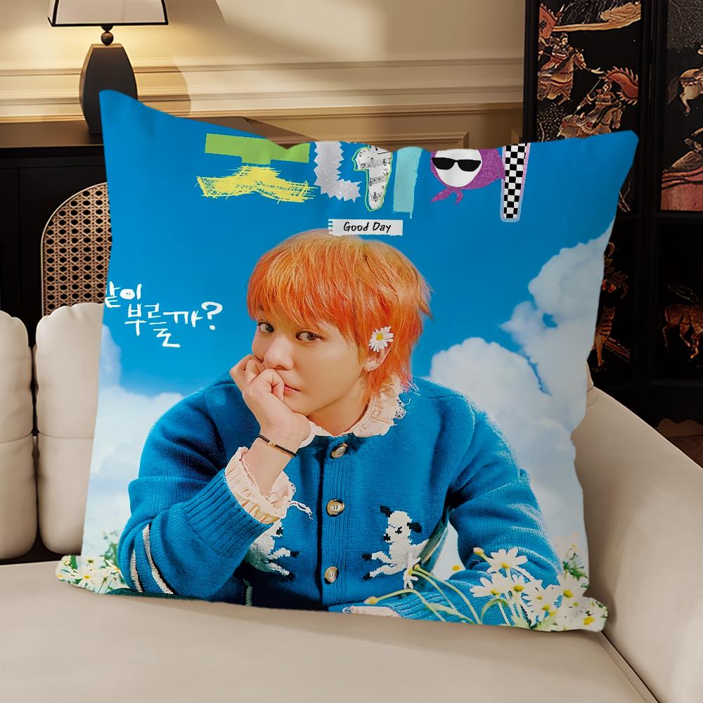 Hot Singer-G-Dragon-Drama cushion cover Sofa Living Room Bedroom Headboard Backrest Cushion Square Cushion Nap Time Pillow Case