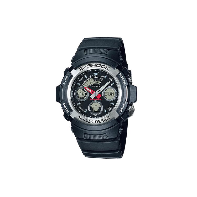 CASIO Men Black Watch AW-590-1A AW-590-1A Silver Black Watch Dial