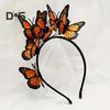 Frauen Stirnband Bunte Schmetterlinge Decor Braut Haar Band Parteien Cosplay Halloween Haar Zubehör