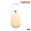 10/20/50Pcs Various Shape Blanks Wood Keychains Suitable For Laser Engraving Gift Diy Tag Laser Keychain Making Name Logo Gift
