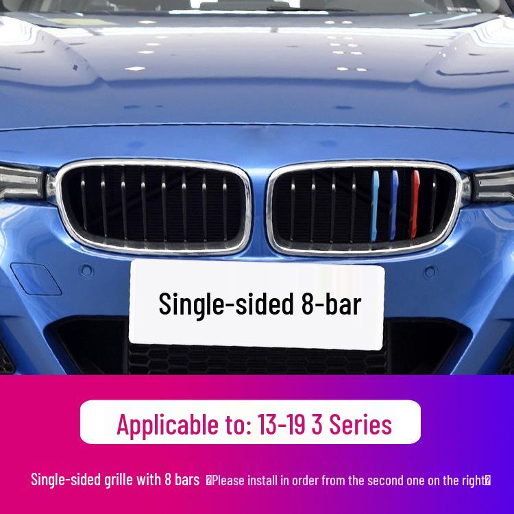 

Трехцветные наклейки на решетку радиатора для BMW 1, 2, 3, 5 Серии и X1/X3/X4/X5/X6