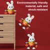Electric Dancing Rabbit Toy with LED Light Music Toddlers Easter Bunny Walking Toy Boys Girls Tummy Time Interactive Crawling Animal Toy