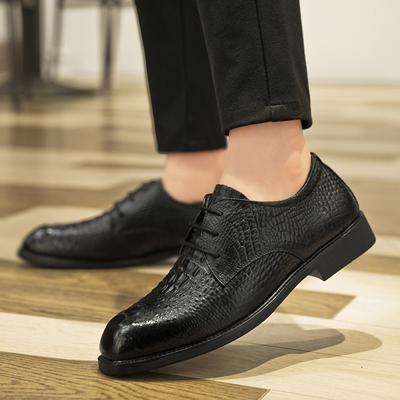 Męskie Klasyczne Biznesowe Sukienkowe Oksfordy Casualowe Buty Markowe Wzór Aligatora Casualowy Komfort Moda Derby Luksusowy Skórzany But