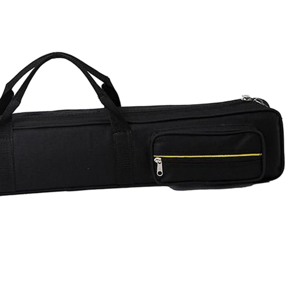 KOWAKU Billiard Cue Cue Holds 3 Butts and 4 83cm x 14cm x Snooker American Black Case/Pool Bag, Shafts, 7cm, 1/2" Cue, Eight-Ball, Nine-Ball Pool,