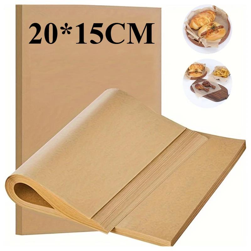 200 PCS Parchment Paper Precut Baking Sheets , Oil-Resistant, High-Temperature Baking Paper for Cooking, Roasting, and Food Prep