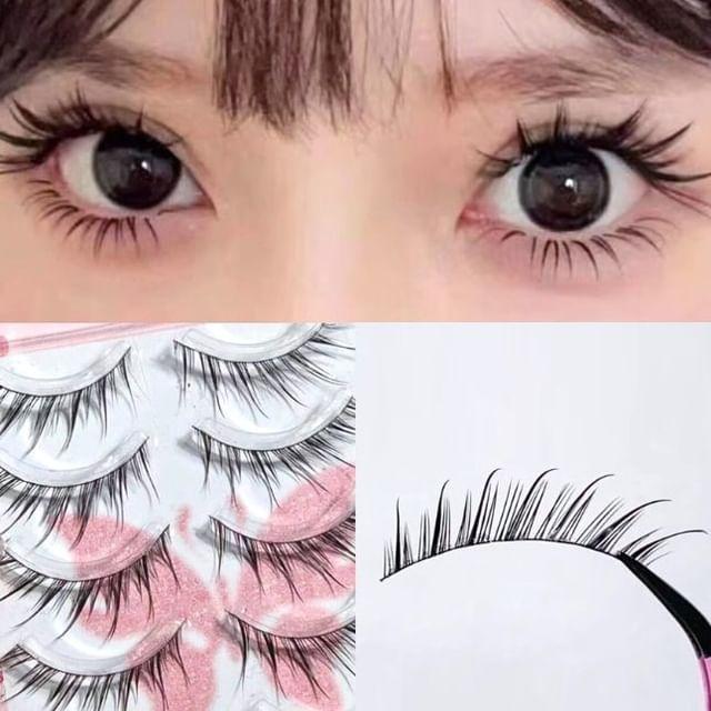 Mogugu - Fox Eye False Eyelashes DDT-69-3 - Black - One Size