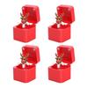1/2/4Pcs Christmas Middle Finger In A Box Ornament Pop-up Santa Claus Reindeer Snowman Box Desktop Decoration Tricky Props Gag Prank Gift