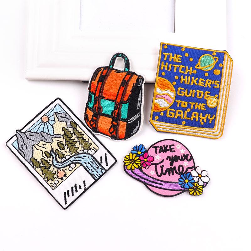 

4 шт./упак. плавкая нашивка с вышивкой, гладильная нашивка для одежды, термоклеевые нашивки для курток, джинсов, рюкзак, гладильная нашивка для шитья