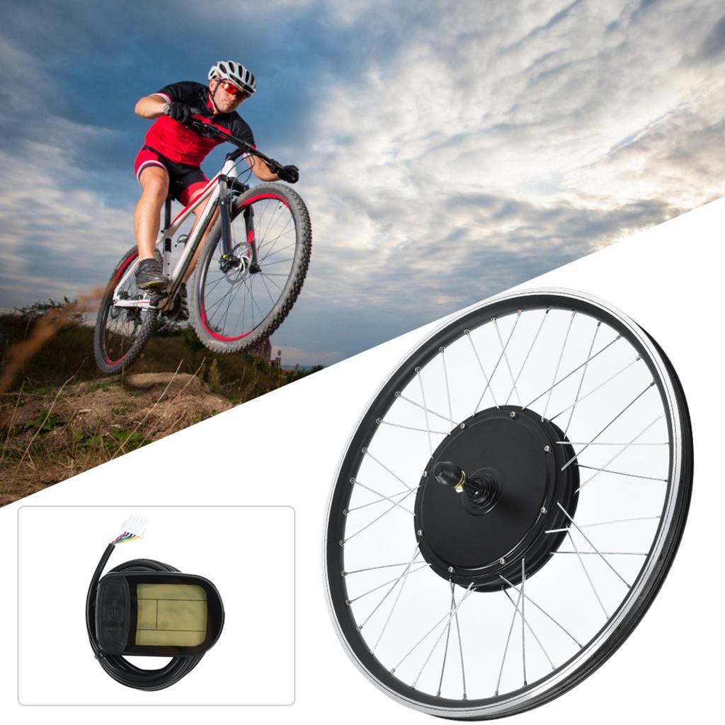 Mountain Electric Bike Conversion Kit with 48V 1500W Motor 700C Wheel KTLCD5 Meter