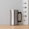 Doshisha Drinkable Mega Mug Silver Black Handle 1.0L