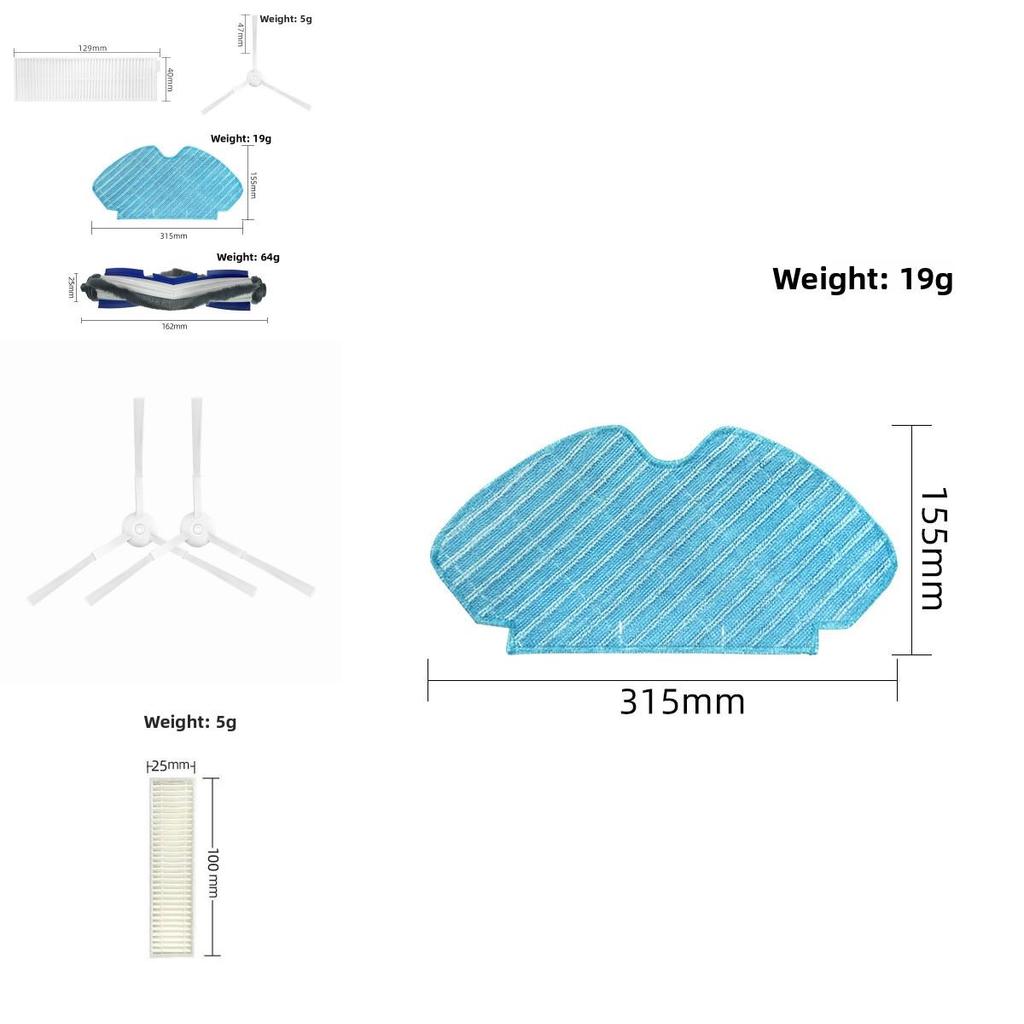 For Explorer Serie60 Vacuum Accessories With Brush Filter And Cloth Replacement For Household Cleaning
