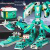Children's Magnetic Transforming Robot Building Blocks Toy Set