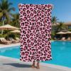 Sexy Wild Leopard Microfiber Beach Towel Oversized Extra Large Sand Free Pool Towels Quick Dry Super Absorbent Swim Blanket