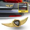 1/2Pcs Car Styling Badge Decal Metal Wings Body Decoration Sticker For BYD Sealion Seal U Dmi Atto Dolphin Surf EV Tang Qin Song