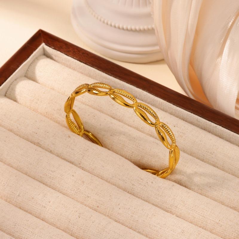 Bohemian Vacation Stainless Steel Bracelet Women's Summer Beach Dopamine Shell Ocean Wind Bracelet Jewelry