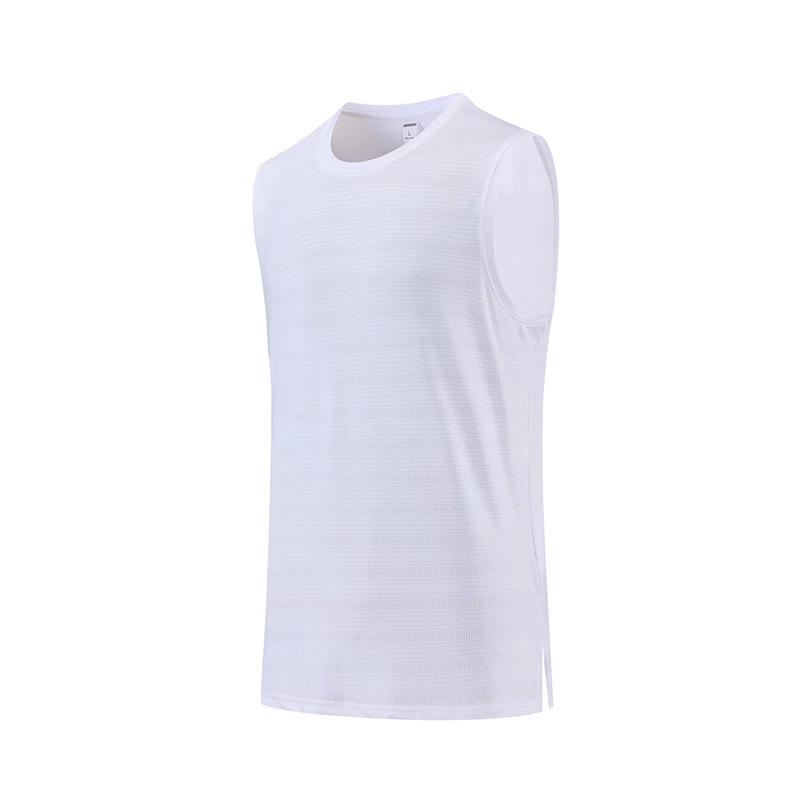 Men's Quick-Dry Sports Vest 2023: Summer Solid Color Round Neck for Running, Fitness & Basketball