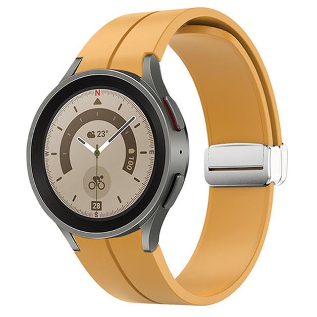 Band for Samsung Watch 7/4/5/6/5 Pro/classic/FE 44mm 40mm Magnetic Silicone Sport No Gaps Bracelet Correa Galaxy Watch 7 Strap