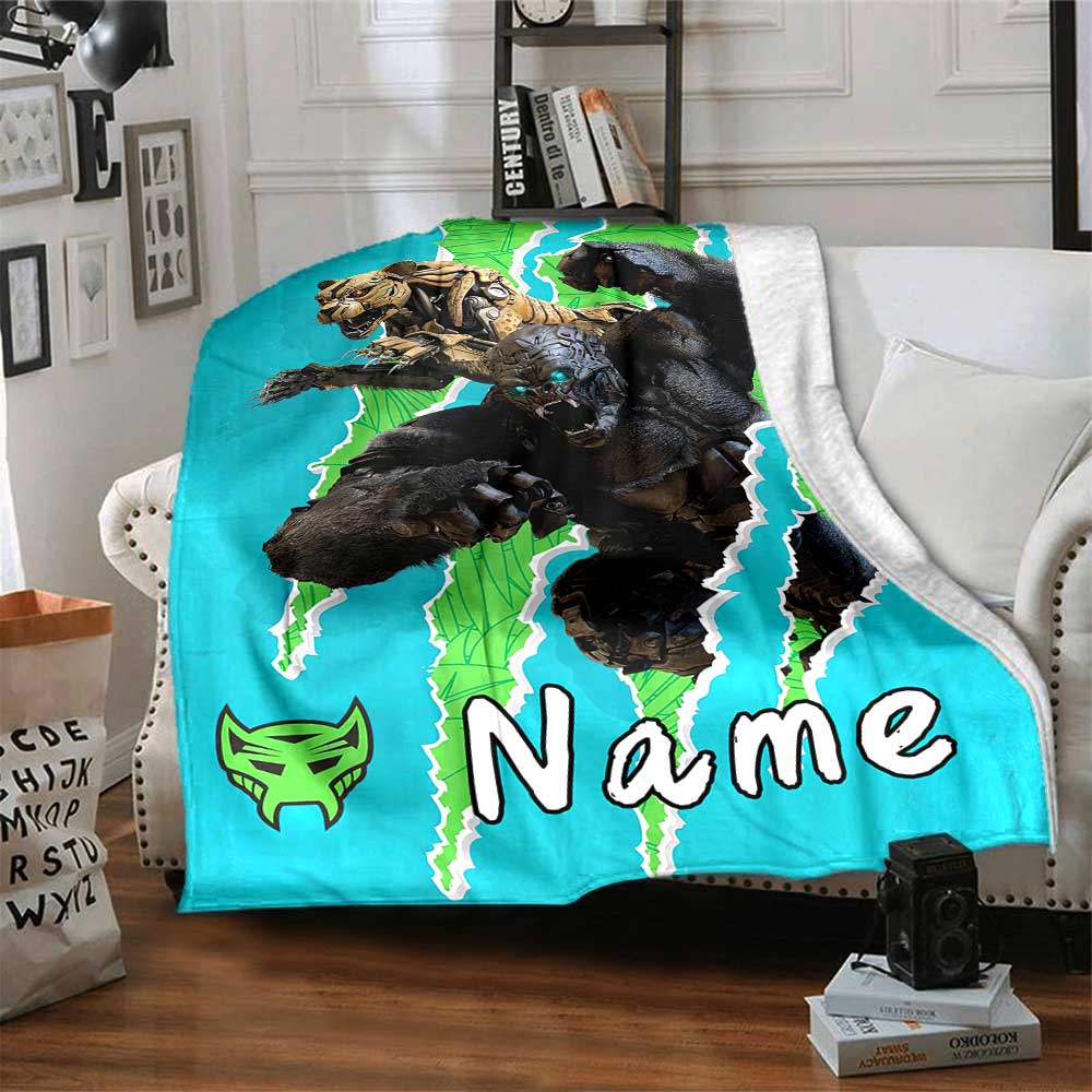 Love Transformers (19) Personalized Text Blanket Lightweight Personalized Blanket Comfortable Perfect for Home Decor Couch Sofa Picnics