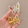 4Pcs Alloy Butterfly Hair Clip Beaded Butterfly Hairpin New Butterfly Hair Barrette  Women Styling