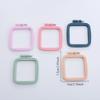 Oval/Square Plastic Embroidery Hoops Frame Color Embroidery Hoop Rings For Household DIY Cross Stitch Sewing Needlecraft Tools