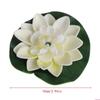 Artificial Fake Floating Flowers Lotus Water Lily Plants Garden for Tank Pond