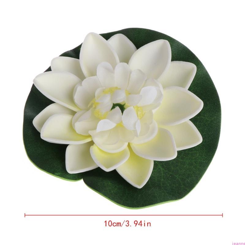 Artificial Fake Floating Flowers Lotus Water Lily Plants Garden for Tank Pond