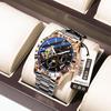 POEDAGAR National Top Swiss Brand Automatic Mechanical Watch for Men Multi Function Luminous Water Resistant