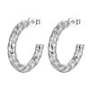 18K Gold-Plated Retro Stainless Steel Round Earrings