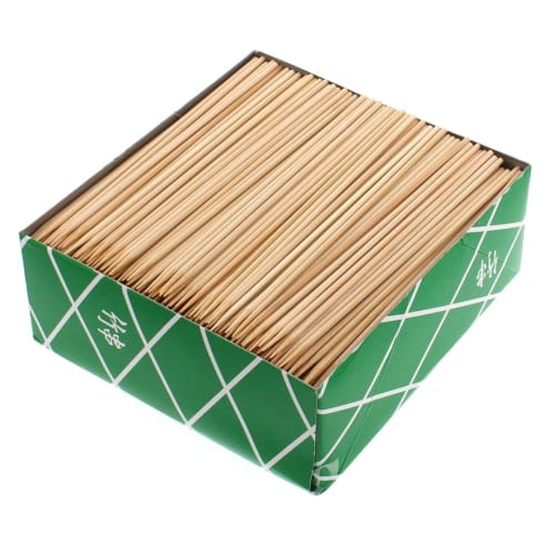 [Commercial Use] Round Bamboo Skewers, 15cm, 800g Box (Approx. 1,100 Skewers)